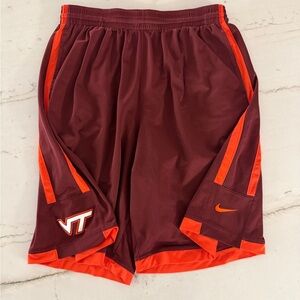 Men’s XL Maroon Nike Dri Fit Virginia Tech Hokies NCAA Shorts VT